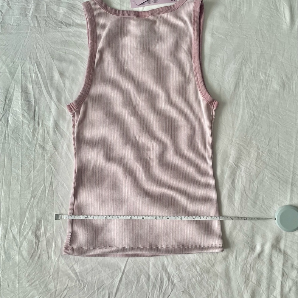 Wild Fable Pink Ribbed Sleeveless Tank Top - Picture 3 of 8